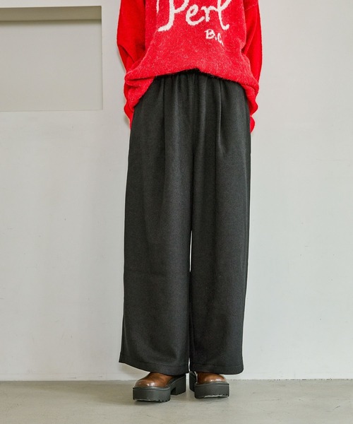 LAKOLE（ラコレ）の「ウールライクイージーパンツ / 616874（その他パンツ・レディース・アイボリー/ブラック/モカ・FREE）」の7枚目の写真