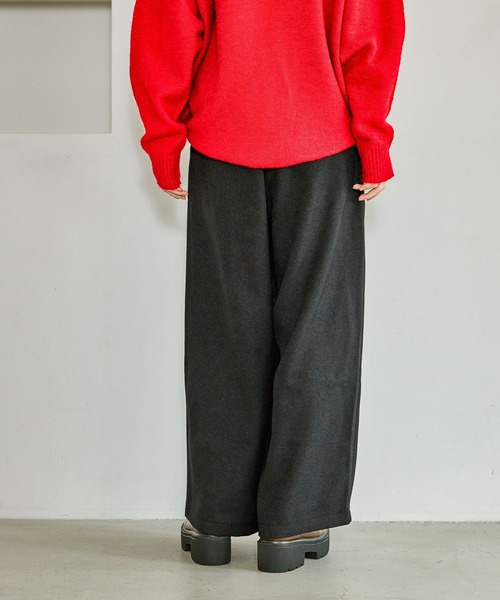 LAKOLE（ラコレ）の「ウールライクイージーパンツ / 616874（その他パンツ・レディース・アイボリー/ブラック/モカ・FREE）」の9枚目の写真