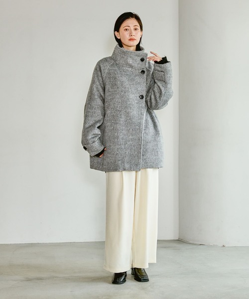 LAKOLE（ラコレ）の「ウールライクイージーパンツ / 616874（その他パンツ・レディース・アイボリー/ブラック/モカ・FREE）」の10枚目の写真