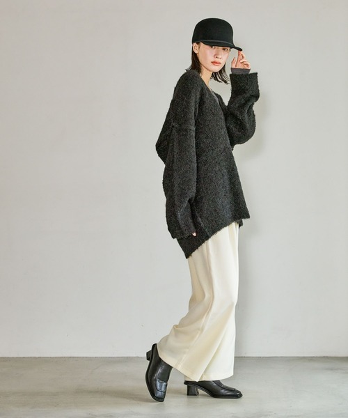 LAKOLE（ラコレ）の「ウールライクイージーパンツ / 616874（その他パンツ・レディース・アイボリー/ブラック/モカ・FREE）」の16枚目の写真