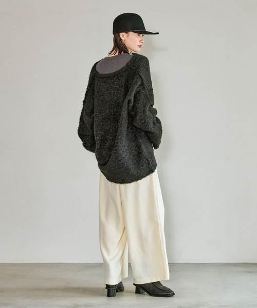 LAKOLE（ラコレ）の「ウールライクイージーパンツ / 616874（その他パンツ・レディース・アイボリー/ブラック/モカ・FREE）」の18枚目の写真