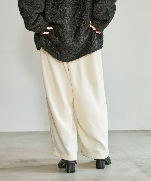 LAKOLE（ラコレ）の「ウールライクイージーパンツ / 616874（その他パンツ・レディース・アイボリー/ブラック/モカ・FREE）」の21枚目の写真