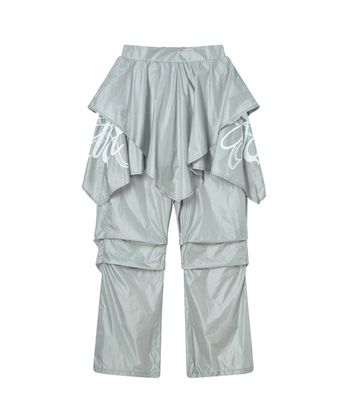 NYXX(エヌワイエックスエックス)の「DRAPE LAYERED SKIRTPANTS LIGHT GRAY(その他パンツ・レディース・その他・SMALL/MEDIUM)」の2枚目の写真