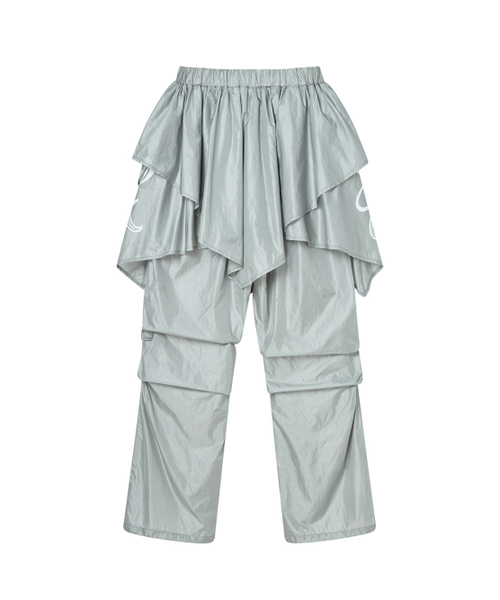 NYXX(エヌワイエックスエックス)の「DRAPE LAYERED SKIRTPANTS LIGHT GRAY(その他パンツ・レディース・その他・SMALL/MEDIUM)」の3枚目の写真