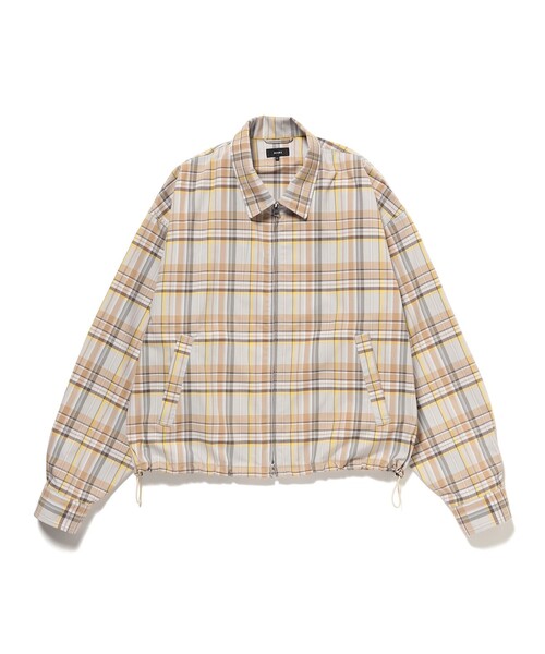 BEAMS(ビームス)の「チェック ジップ ブルゾン(ブルゾン・メンズ・ベージュ/ネイビー・XL/L/M/S)」の9枚目の写真