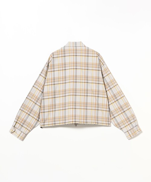 BEAMS(ビームス)の「チェック ジップ ブルゾン(ブルゾン・メンズ・ベージュ/ネイビー・XL/L/M/S)」の3枚目の写真