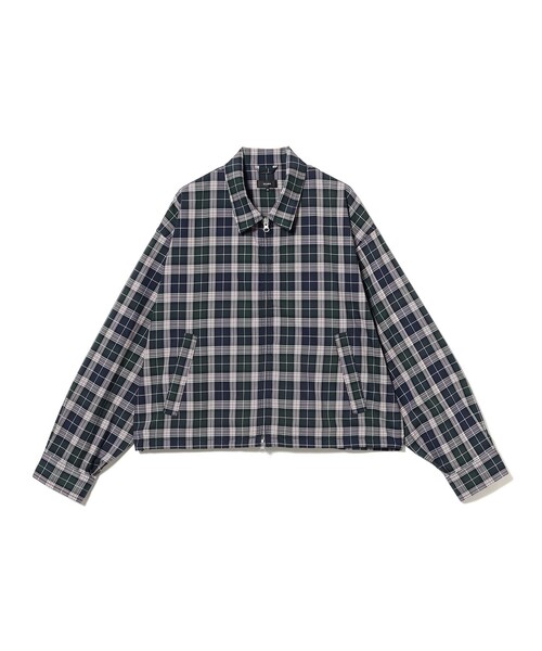 BEAMS(ビームス)の「チェック ジップ ブルゾン(ブルゾン・メンズ・ベージュ/ネイビー・XL/L/M/S)」の5枚目の写真