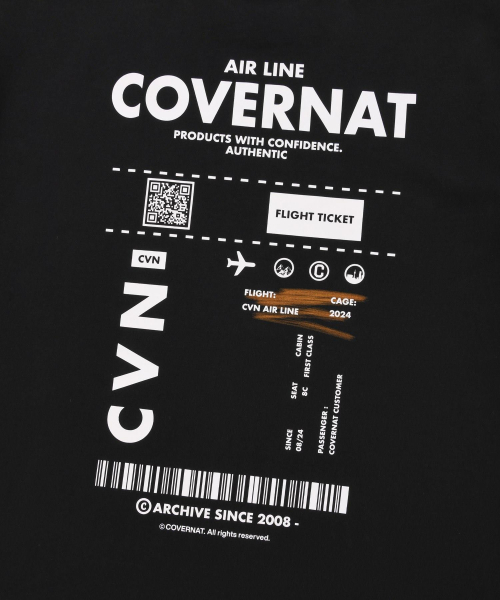 COVERNAT(カバーナット)の「パスポートTシャツ ブラック(Tシャツ/カットソー・レディース・その他・SMALL/MEDIUM/LARGE/X-SMALL)」の4枚目の写真