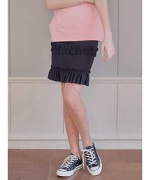 ruffle trimming skirt