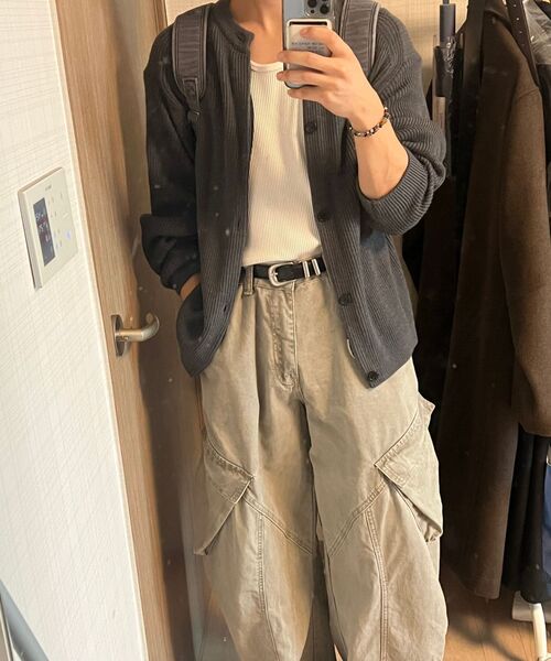 BESLOW（ビースロー）の「[ビスルーXデリック]クルーネックショートカーディガンチャコール（カーディガン/ボレロ・メンズ・その他・SMALL/LARGE/MEDIUM/X-LARGE）」の7枚目の写真