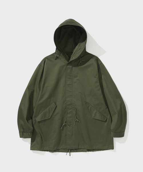 SHIRTER(シャーター)の「ショートモッズコート(オリーブ)(トレンチコート・メンズ・その他・SMALL/MEDIUM/LARGE)」の1枚目の写真