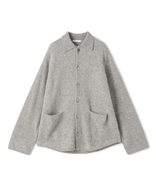 ATON ベビーアルパカモックネックカーディガン グレー ATON ベビー