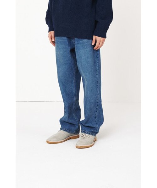 HORLISUN(ホーリーサン)の「Blueborn Tapered 5 Pocket Denim Pants Normal Navy(デニムパンツ・レディース・その他・MEDIUM/SMALL)」の1枚目の写真