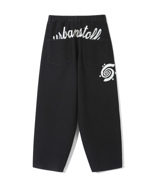 URBANSTOFF(アーバンストッフ)の「バックロゴアートワークデニムパンツ(ブラック)(デニムパンツ・レディース・その他・LARGE/MEDIUM)」の8枚目の写真