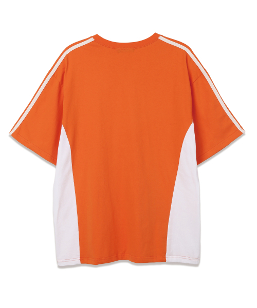 VANNWORKS（バンワークス）の「スポーティブロックコアVネック半袖Tシャツ (VS0033) オレンジ（Tシャツ/カットソー・レディース・その他・LARGE/MEDIUM）」の2枚目の写真