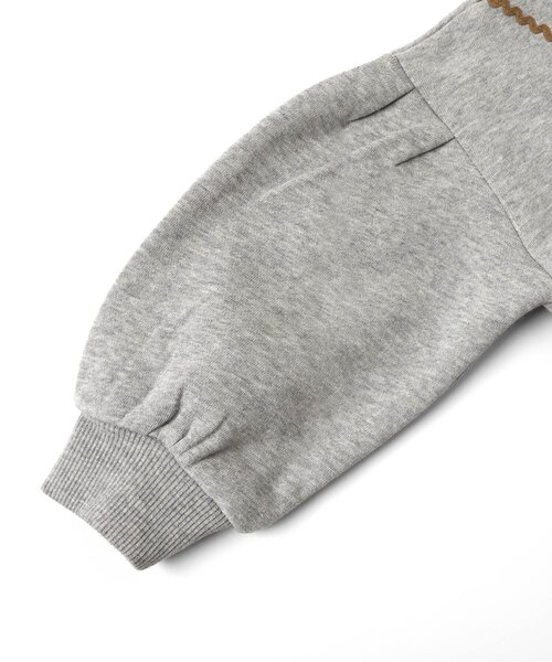 BREEZE(ブリーズ)の「【裏起毛/リンク】ハートポシェットワンピース_ジュニア対応(ワンピース・キッズ・ブラック/グレー・140/130/120/110/100/90/80)」の10枚目の写真