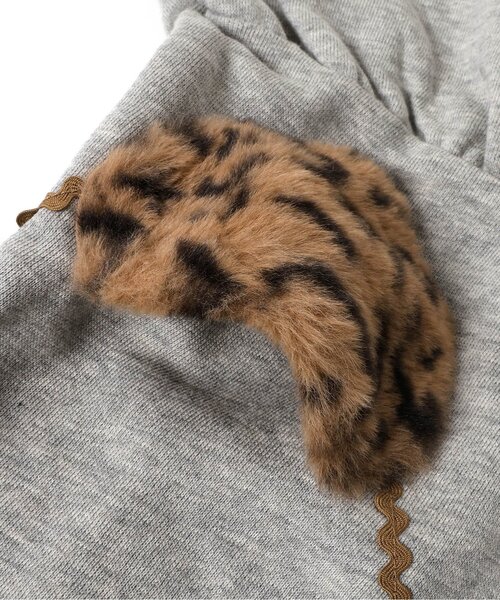 BREEZE(ブリーズ)の「【裏起毛/リンク】ハートポシェットワンピース_ジュニア対応(ワンピース・キッズ・ブラック/グレー・140/130/120/110/100/90/80)」の13枚目の写真