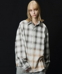 AIVER | AIVER　グラデーションブリーチオンブレチェックシャツ(シャツ/ブラウス)