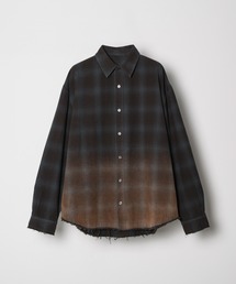 AIVER（アイバー）の「AIVER　グラデーションブリーチオンブレチェックシャツ（シャツ/ブラウス）」