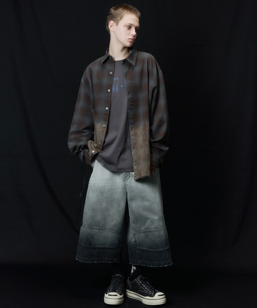 AIVER（アイバー）の「AIVER　グラデーションブリーチオンブレチェックシャツ（シャツ/ブラウス・メンズ・オフホワイト/その他・LARGE/MEDIUM/SMALL）」の21枚目の写真