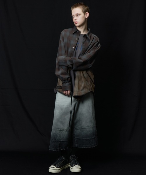 AIVER（アイバー）の「AIVER　グラデーションブリーチオンブレチェックシャツ（シャツ/ブラウス・メンズ・オフホワイト/その他・LARGE/MEDIUM/SMALL）」の22枚目の写真