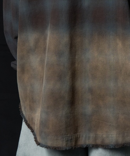 AIVER（アイバー）の「AIVER　グラデーションブリーチオンブレチェックシャツ（シャツ/ブラウス・メンズ・オフホワイト/その他・LARGE/MEDIUM/SMALL）」の20枚目の写真