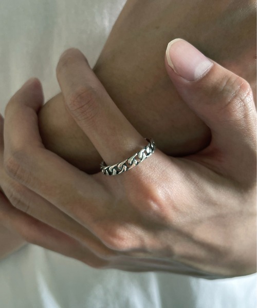 MAISON CLUB(メゾンクラブ)の「【MAISON CLUB】Chain Design Silver925 Ring / チェーンデザインリング シルバー925 KUN(リング・メンズ・シルバー・21/18)」の6枚目の写真
