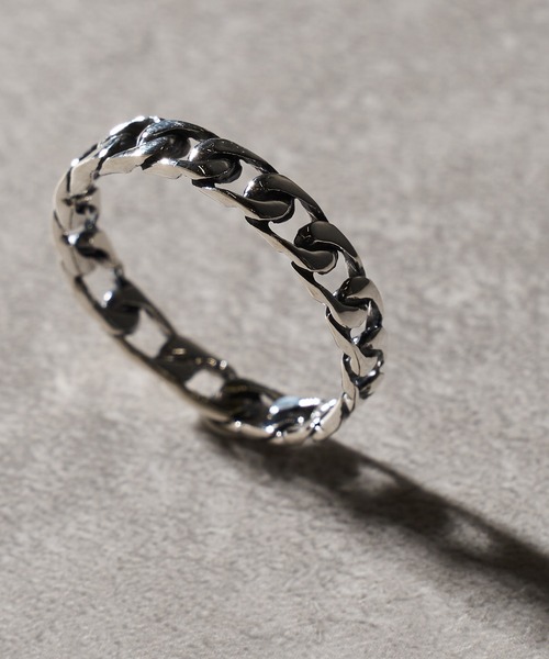 MAISON CLUB(メゾンクラブ)の「【MAISON CLUB】Chain Design Silver925 Ring / チェーンデザインリング シルバー925 KUN(リング・メンズ・シルバー・21/18)」の2枚目の写真