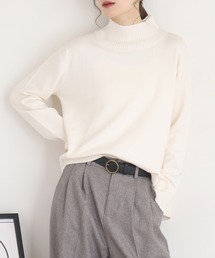 BRODIAEA Aラインハイネックニット