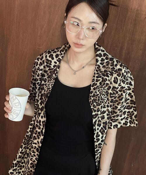 ROCKPSYCHO(ロックサイコ)の「サマーシャツ-レオパード(シャツ/ブラウス・レディース・その他・LARGE/MEDIUM/SMALL)」の7枚目の写真