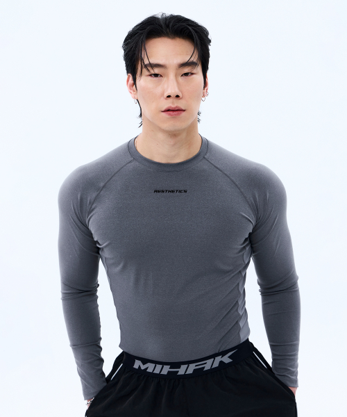 MIHAK(ミハク)の「エステティックアクティブロングスリーブ(グレー)(Tシャツ/カットソー・メンズ・その他・1/3)」の5枚目の写真