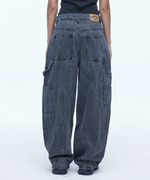 SSERPE（セルぺ）の「Curved Carpenter Crack Denim Pants Grey（デニムパンツ）」