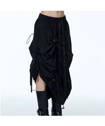 71TO96（チル ハナ トゥ グユク）の「Girdle String Skirt (Black)（スカート）」