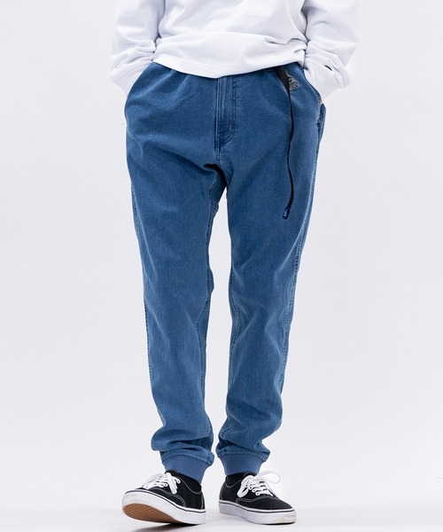 GERRY（ジェリー）の「【3】〔GERRY/ジェリー〕ストレッチデニム＆チノ クライミングジョガーパンツ（デニムパンツ・メンズ・インディゴブルー/ベージュ/カーキ/ブラック/ワンウォッシュ/サックスブルー・MEDIUM/X-LARGE/LARGE）」の4枚目の写真