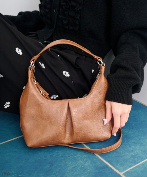 Kastane（カスタネ）の「【2026SSカタログ/4色展開】カラバリワンハンドルminiバッグ（トートバッグ・レディース・イエロー系その他/パープル系その他/ブラウン/アイボリー・FREE）」の9枚目の写真