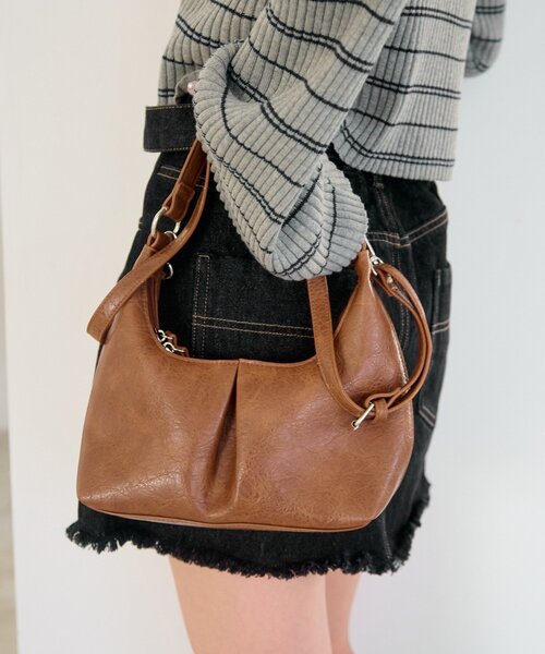 Kastane（カスタネ）の「【2026SSカタログ/4色展開】カラバリワンハンドルminiバッグ（トートバッグ・レディース・イエロー系その他/パープル系その他/ブラウン/アイボリー・FREE）」の11枚目の写真