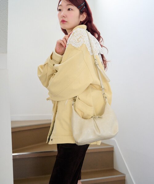 Kastane（カスタネ）の「【2026SSカタログ/4色展開】カラバリワンハンドルminiバッグ（トートバッグ・レディース・イエロー系その他/パープル系その他/ブラウン/アイボリー・FREE）」の14枚目の写真