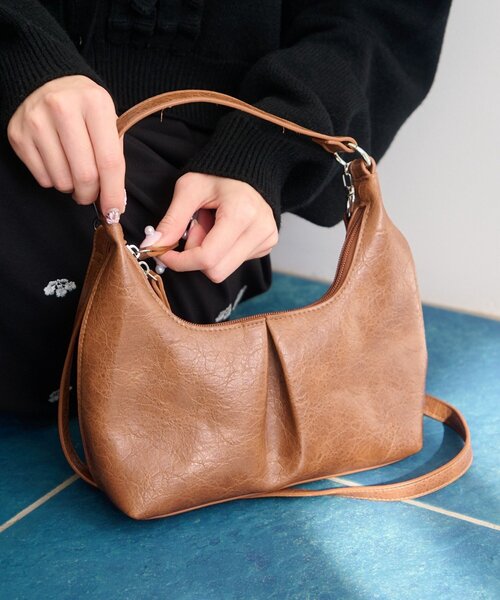 Kastane（カスタネ）の「【2026SSカタログ/4色展開】カラバリワンハンドルminiバッグ（トートバッグ・レディース・イエロー系その他/パープル系その他/ブラウン/アイボリー・FREE）」の5枚目の写真