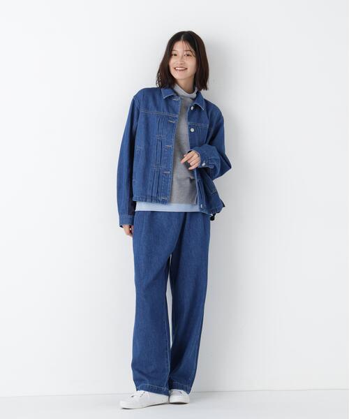 human woman（ヒューマンウーマン）の「◆【ウォッシャブル】ソフトデニムバレルパンツ（デニムパンツ・レディース・ブルー/ネイビー・SMALL/MEDIUM）」の22枚目の写真