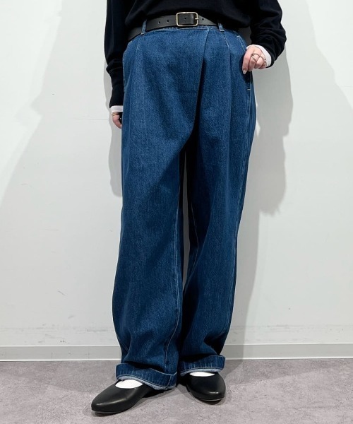 human woman（ヒューマンウーマン）の「◆【ウォッシャブル】ソフトデニムバレルパンツ（デニムパンツ・レディース・ブルー/ネイビー・SMALL/MEDIUM）」の6枚目の写真