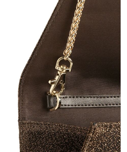 LAGUNAMOON（ラグナムーン）の「LADYグリッターラメクラッチバッグ 結婚式 お呼ばれ（ハンドバッグ・レディース・ブロンズ/ブラック・FREE）」の6枚目の写真