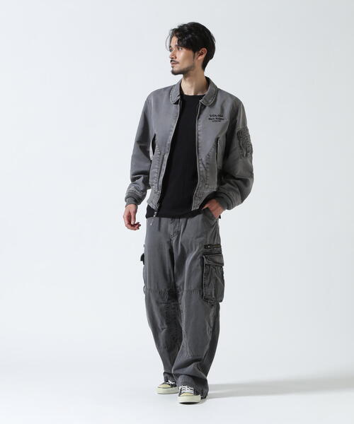 AVIREX（アヴィレックス）の「PIGMENT TAPING CARGO PANTS / ピグメント テーピング カーゴパンツ / AVIREX / アヴィレックス（カーゴパンツ・メンズ・その他2/ブラック/オリーブ系/カーキ・L/M/XL/S/2XL）」の5枚目の写真