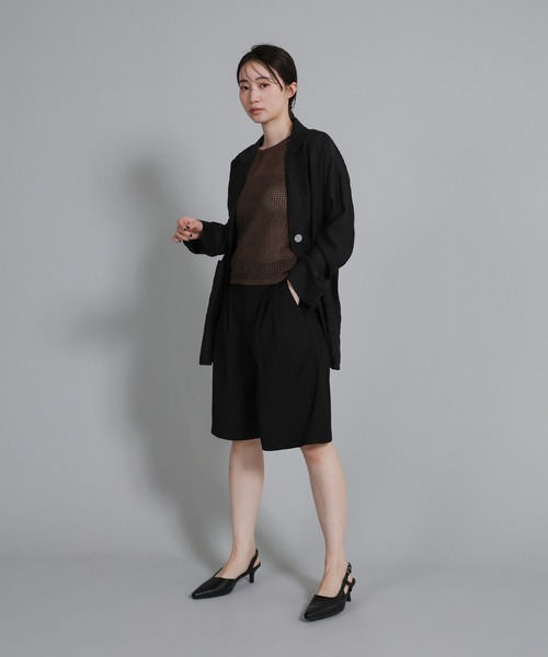 select MOCA Et(セレクトモカエト)の「【Et】Mesh Knit Tank Top(ニット/セーター・レディース・ブラウン/ベージュ/ブラック・FREE)」の17枚目の写真