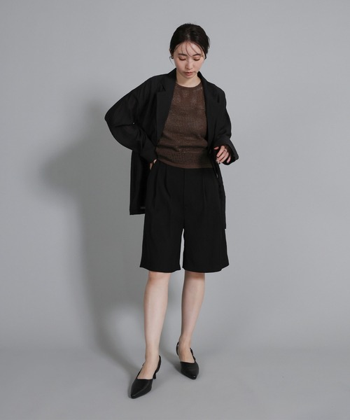 select MOCA Et(セレクトモカエト)の「【Et】Mesh Knit Tank Top(ニット/セーター・レディース・ブラウン/ベージュ/ブラック・FREE)」の18枚目の写真