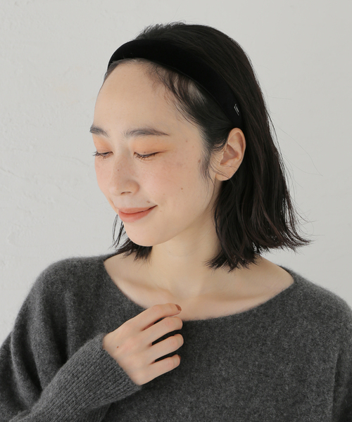 IENA(イエナ)の「HEYEP/ヘイップ Velour Headband カチューシャ HP13425(カチューシャ・レディース・ブラック・FREE)」の6枚目の写真
