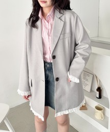 SOLLON.（ソルロン）の「フリルテーラードジャケット（テーラードジャケット）」