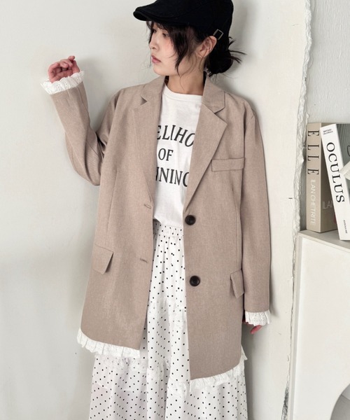 フリルテーラードジャケット（テーラードジャケット）｜SOLLON