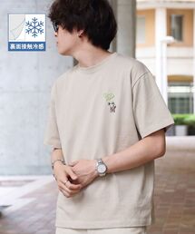 【BEN DAVIS（ベンデイビス）】GORILLA EMB COOL TEE / Tシャツ 接触冷感 半袖 クルーネック ワンポイント 刺繍 ワンポイント
