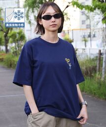 【BEN DAVIS（ベンデイビス）】GORILLA EMB COOL TEE / Tシャツ 接触冷感 半袖 クルーネック ワンポイント 刺繍 ワンポイント