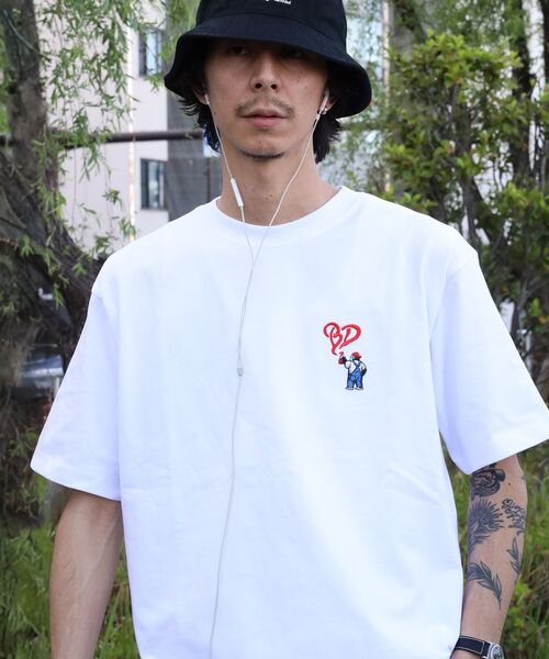 BEN DAVIS(ベンデイビス)の「【BEN DAVIS(ベンデイビス)】GORILLA EMB COOL TEE / Tシャツ 接触冷感 半袖 クルーネック ワンポイント 刺繍 ワンポイント(Tシャツ/カットソー・メンズ・ネイビー/ベージュ/ホワイト/ブラック・X-LARGE/LARGE/MEDIUM)」の19枚目の写真
